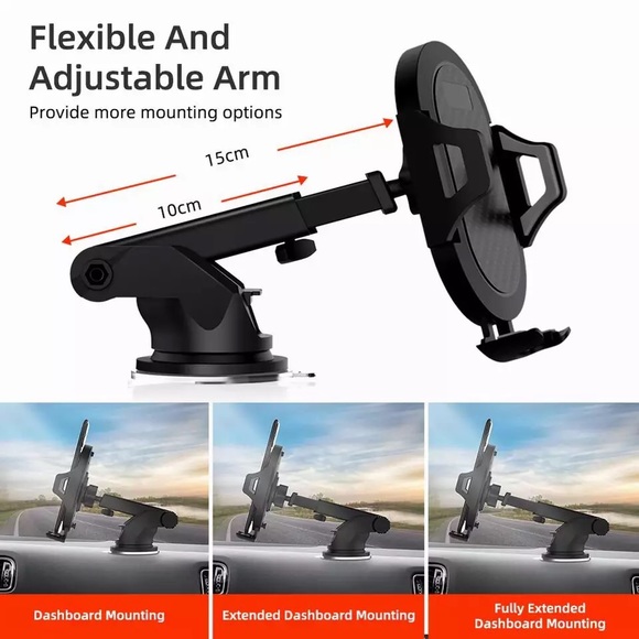 360° Mount Holder Car Windshield Stand Sticky Pad - Picture 7 of 9